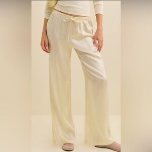 Reformation olina Ivory Wide-Leg Pants